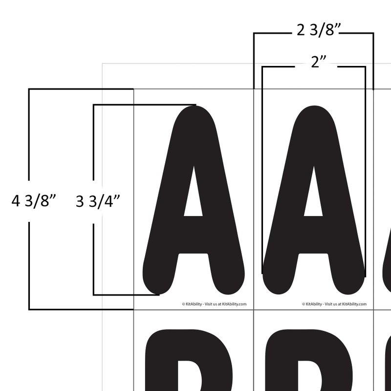 KitAbility Get Social 4 Inch Set for White Message Board Sidewalk Signs, Includes Emoji, Symbols, Additional Punctuation, and Arrows - Image 3